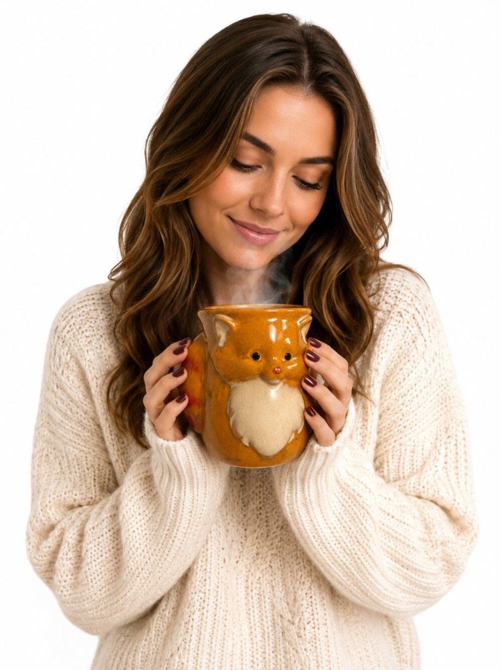 Fox Hand Warmer Giftcraft Ceramic Fox Mug